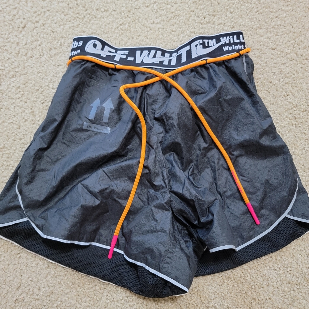 Off white x Nike logo waistband shorts